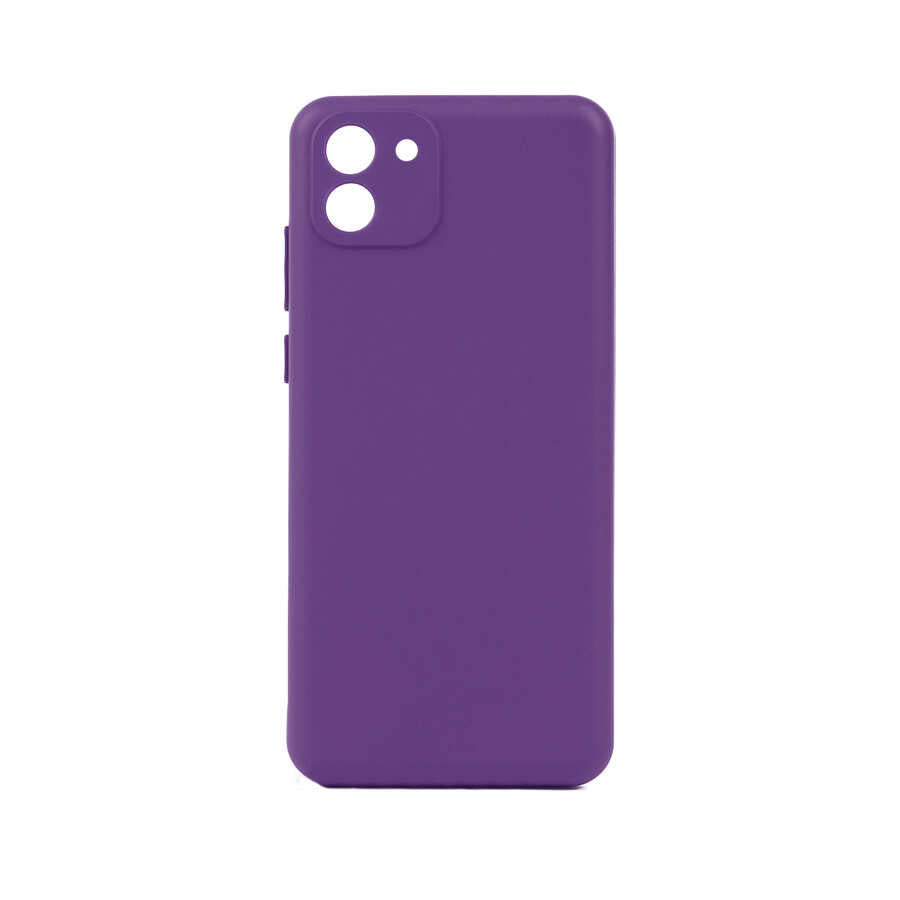 Galaxy A03 Kılıf Zore Biye Silikon Mor