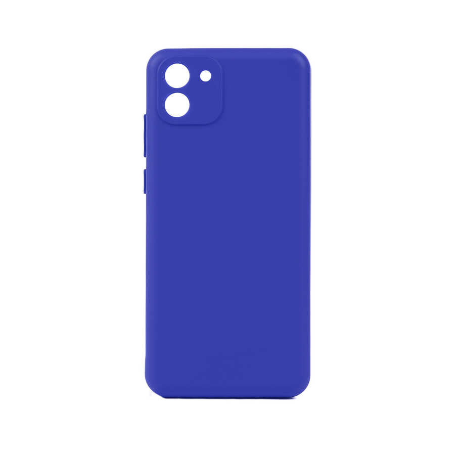 Galaxy A03 Kılıf Zore Biye Silikon Mavi