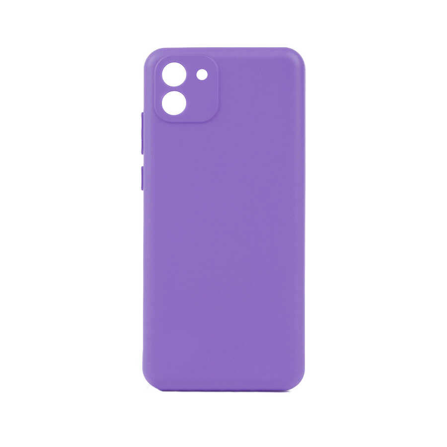 Galaxy A03 Kılıf Zore Biye Silikon Lila