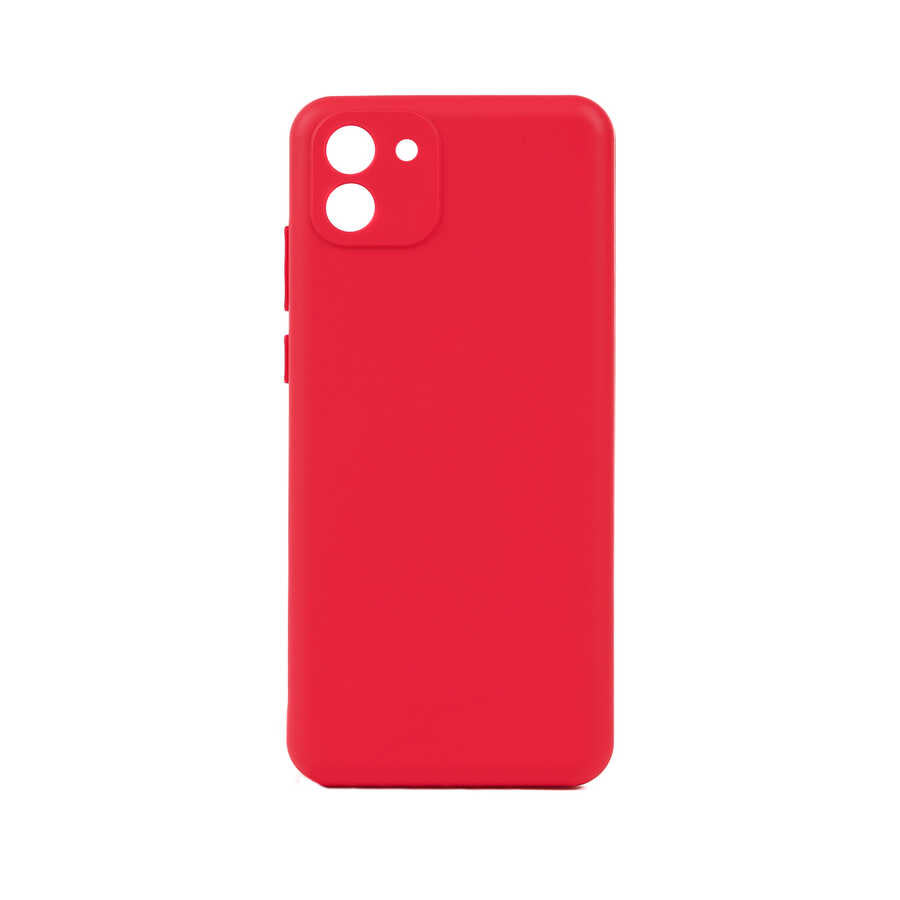 Galaxy A03 Kılıf Zore Biye Silikon Kırmızı