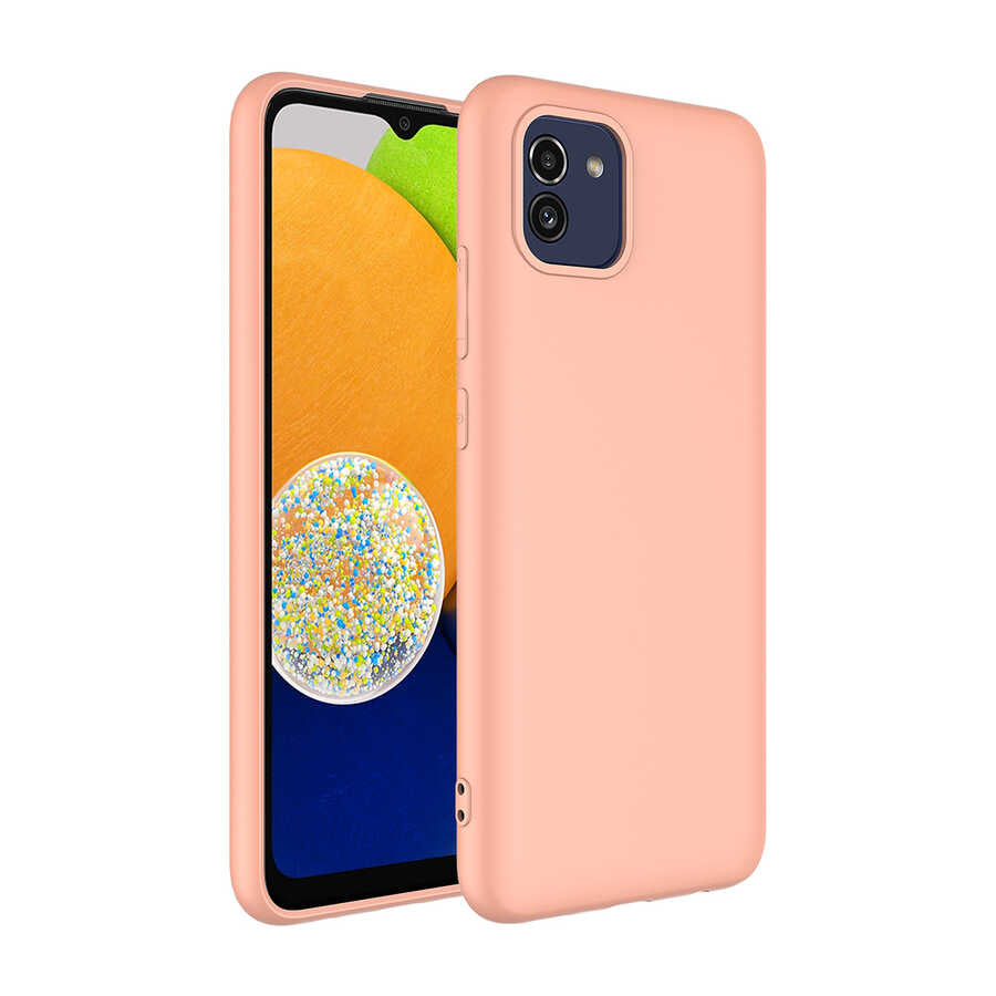 Galaxy A03 Kılıf Zore Mara Lansman Kapak Turuncu