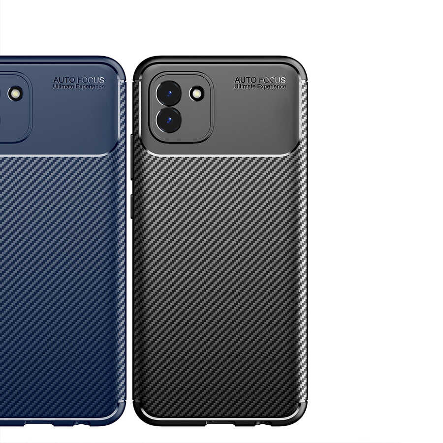 Galaxy A03 Kılıf Zore Negro Silikon Kapak Siyah
