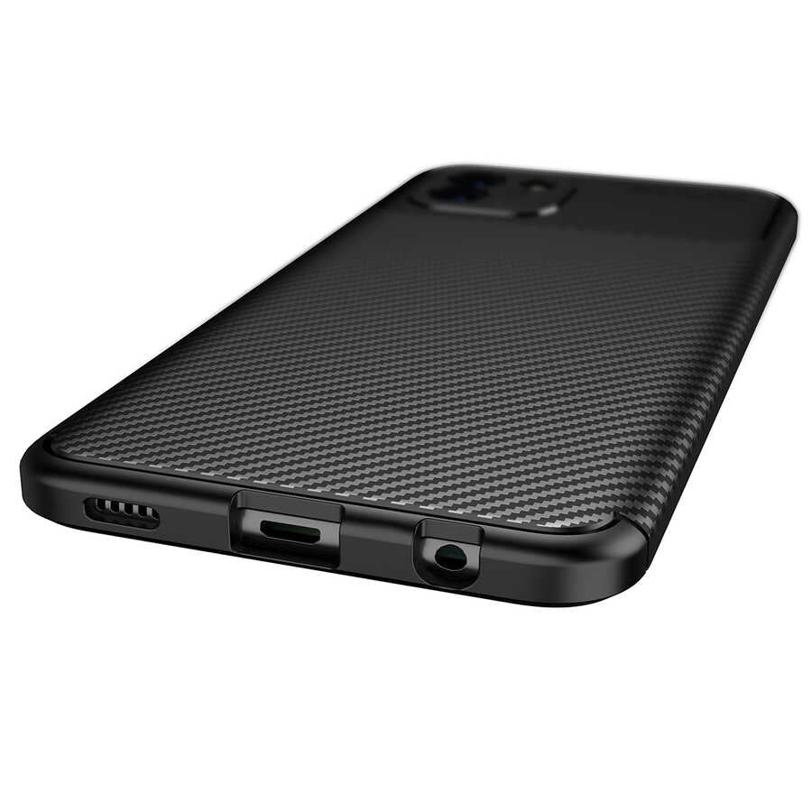 Galaxy A03 Kılıf Zore Negro Silikon Kapak Siyah