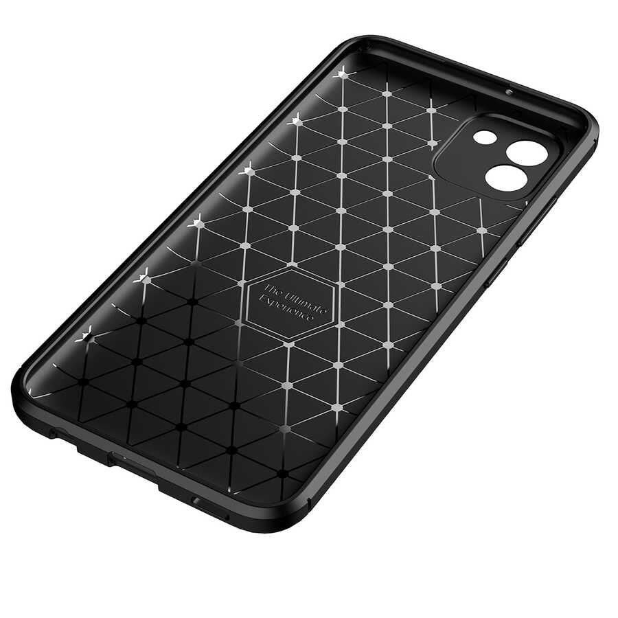 Galaxy A03 Kılıf Zore Negro Silikon Kapak Siyah