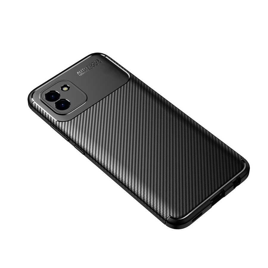 Galaxy A03 Kılıf Zore Negro Silikon Kapak Siyah