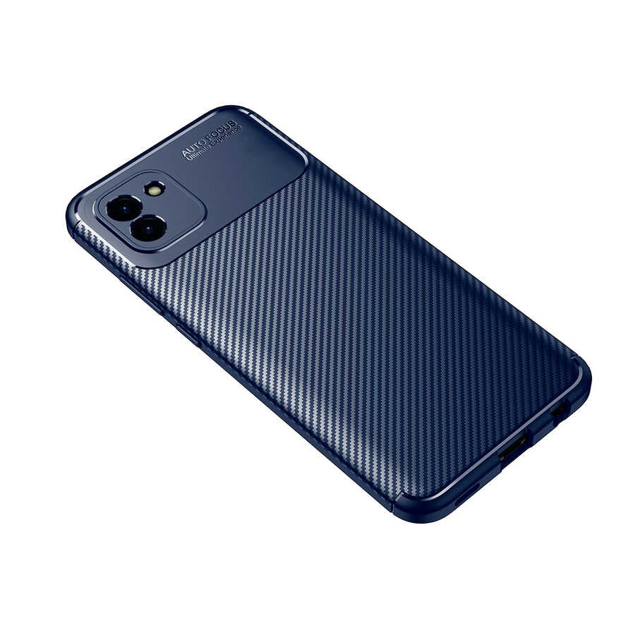 Galaxy A03 Kılıf Zore Negro Silikon Kapak Lacivert