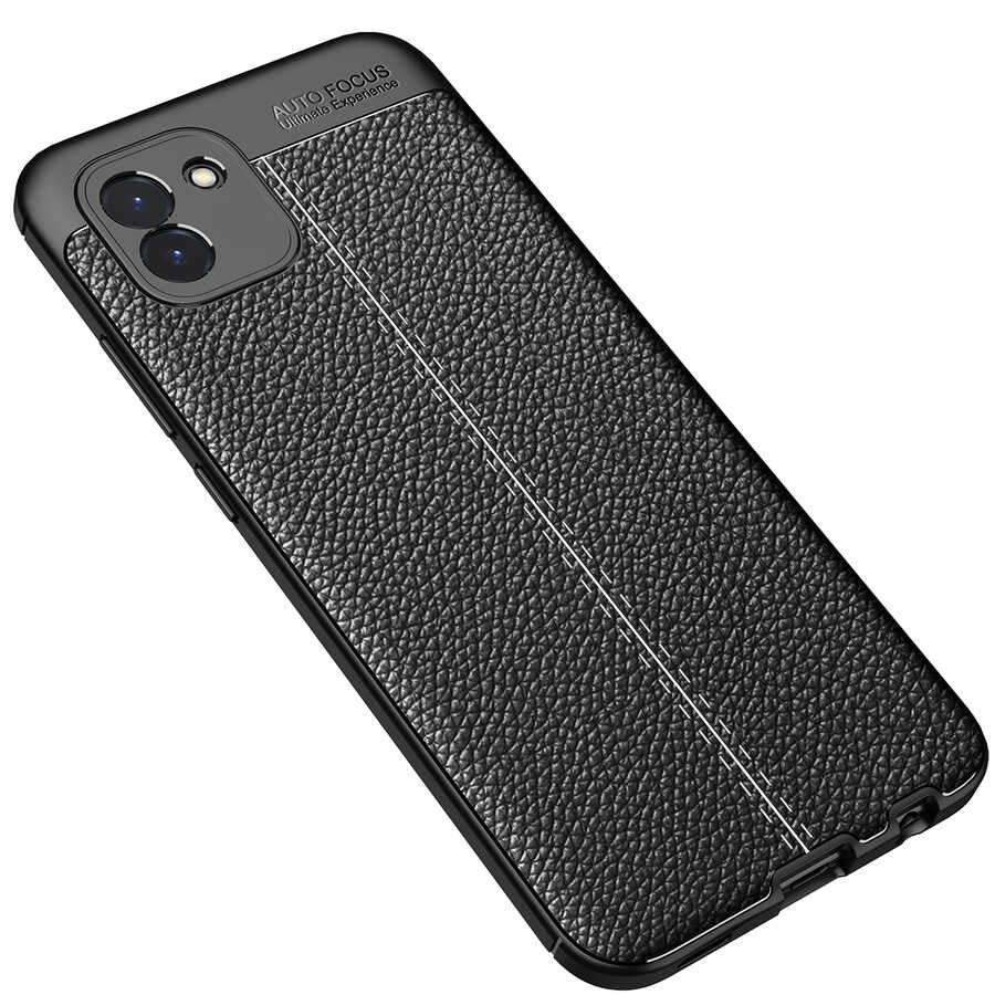 Galaxy A03 Kılıf Zore Niss Silikon Kapak Siyah