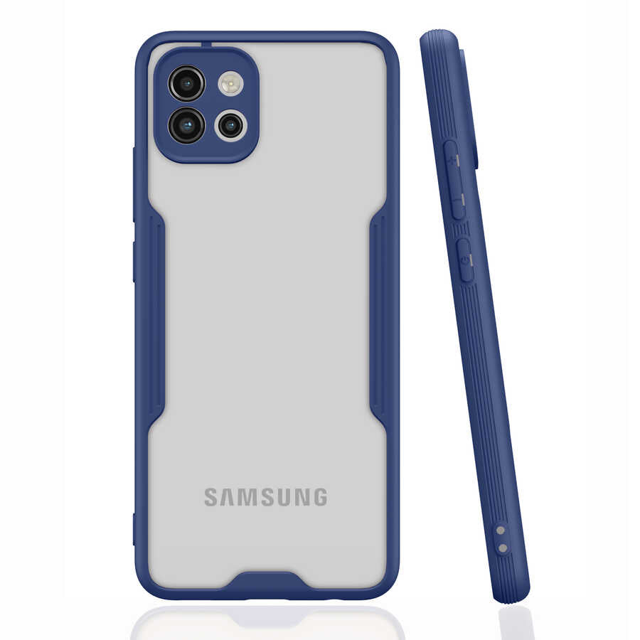 Galaxy A03 Kılıf Zore Parfe Kapak Lacivert