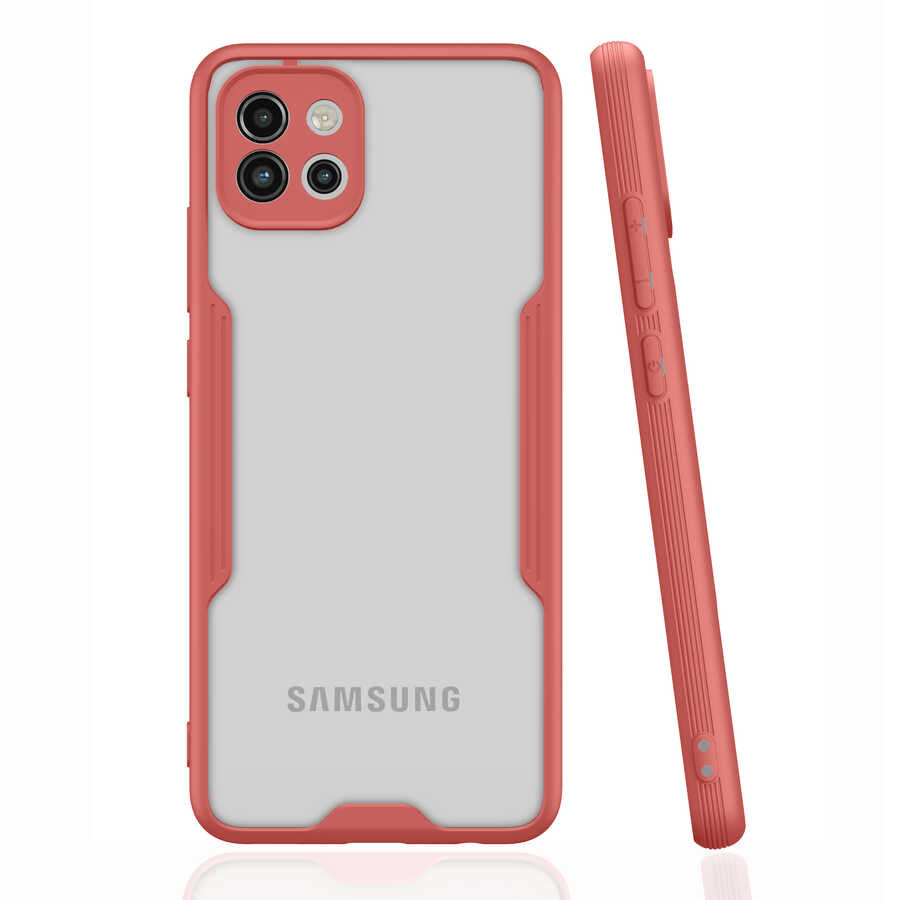 Galaxy A03 Kılıf Zore Parfe Kapak Pembe
