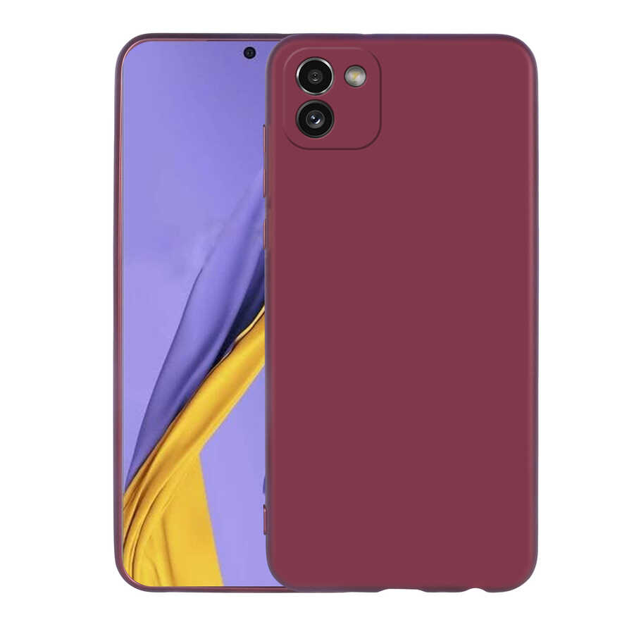 Galaxy A03 Kılıf Zore Premier Silikon Kapak Gold