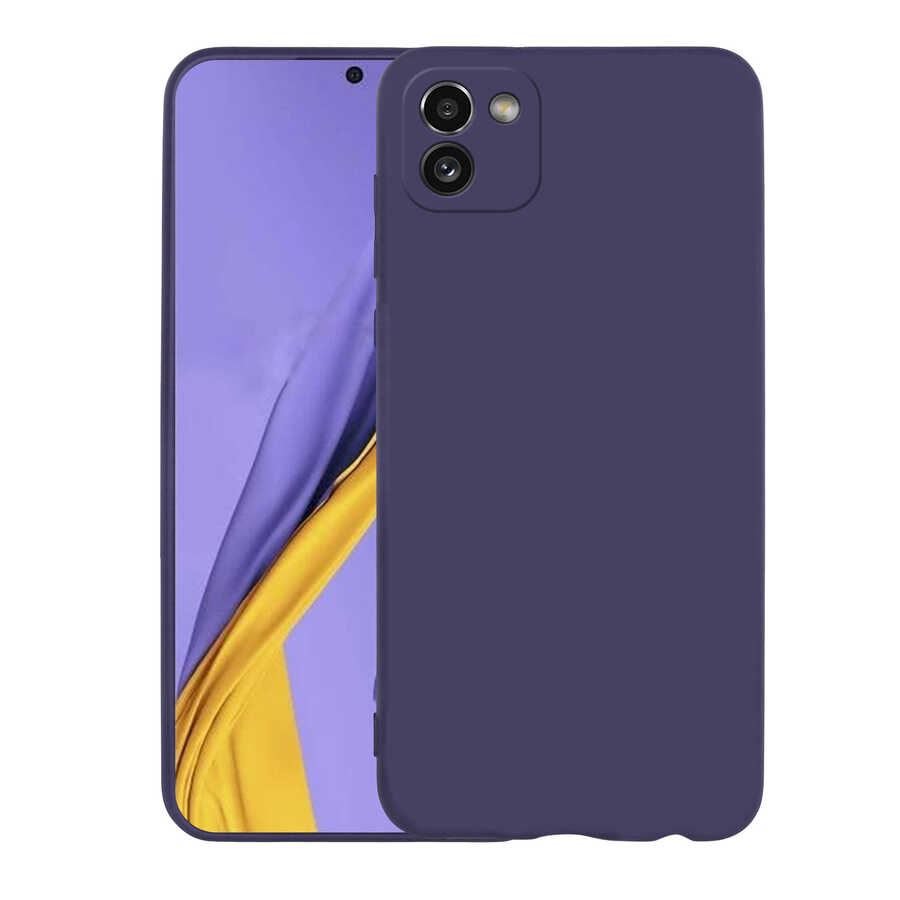 Galaxy A03 Kılıf Zore Premier Silikon Kapak Lacivert
