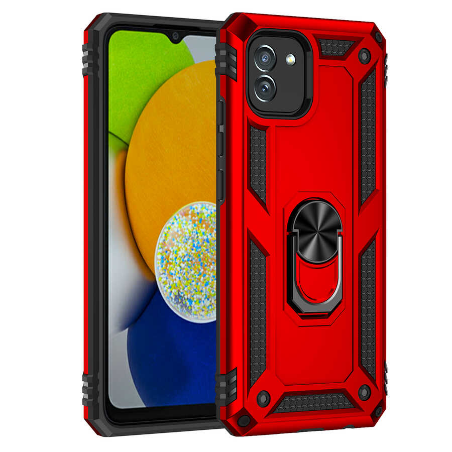 Galaxy A03 Kılıf Zore Vega Kapak Siyah