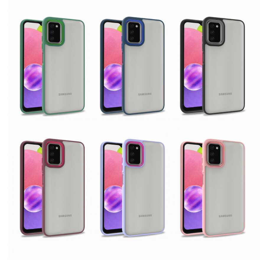 Galaxy A03S Kılıf Zore Flora Kapak Siyah