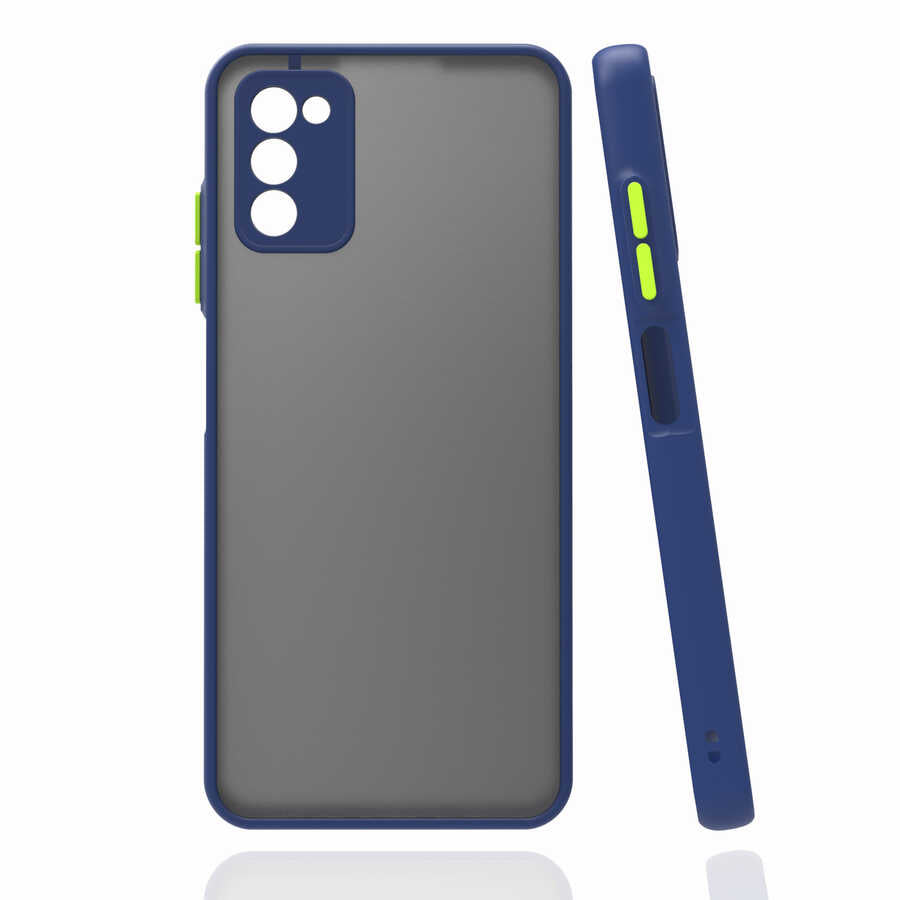 Galaxy A03S Kılıf Zore Hux Kapak Lacivert