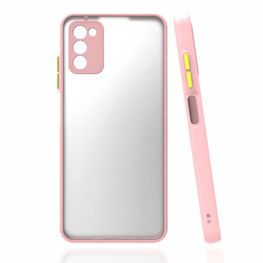 Galaxy A03S Kılıf Zore Hux Kapak Pembe
