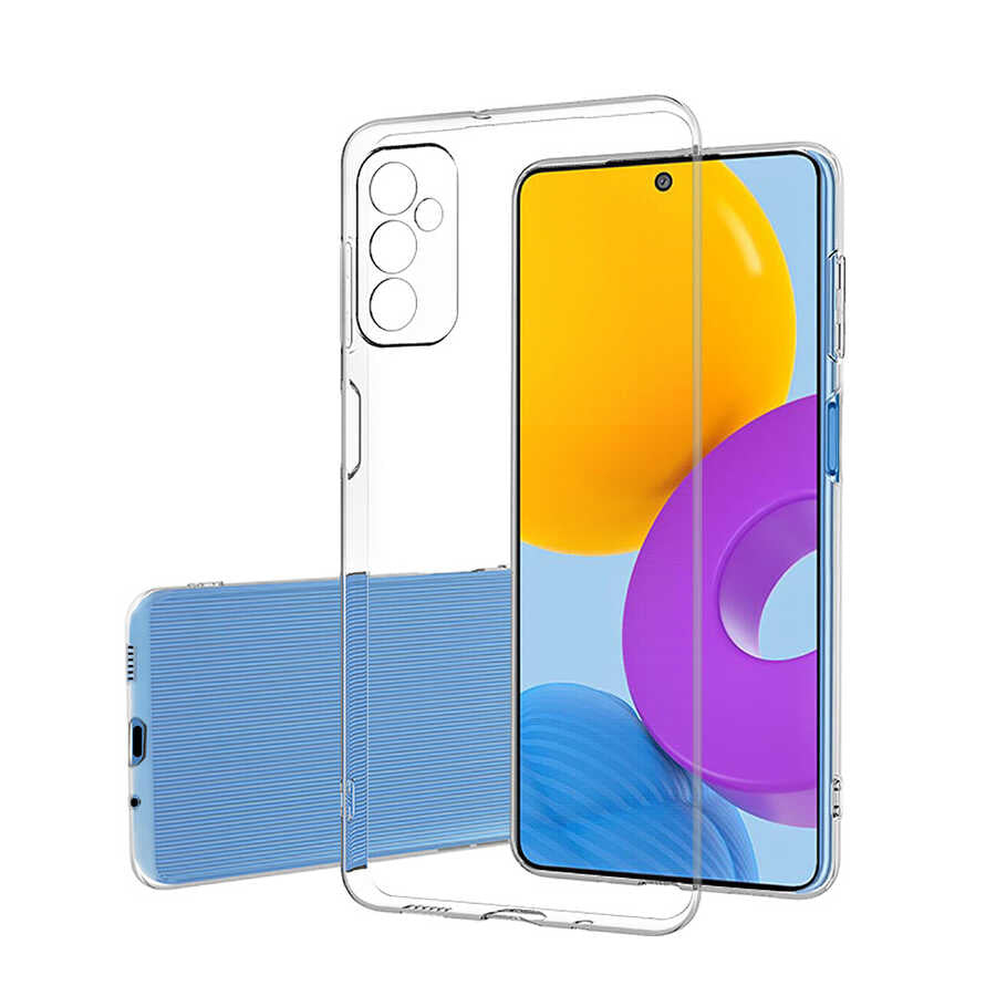 Galaxy A03S Kılıf Zore Kamera Korumalı Süper Silikon Kapak Renksiz