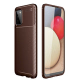 Galaxy A03S Kılıf Zore Negro Silikon Kapak Kahverengi