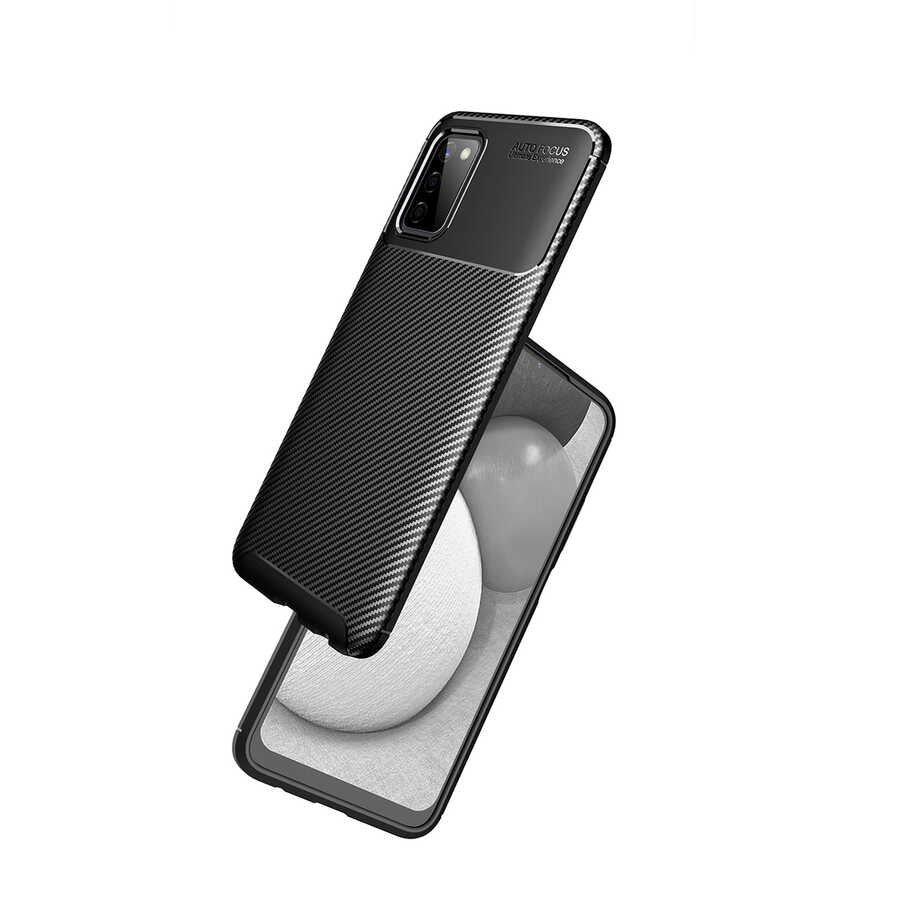 Galaxy A03S Kılıf Zore Negro Silikon Kapak Lacivert