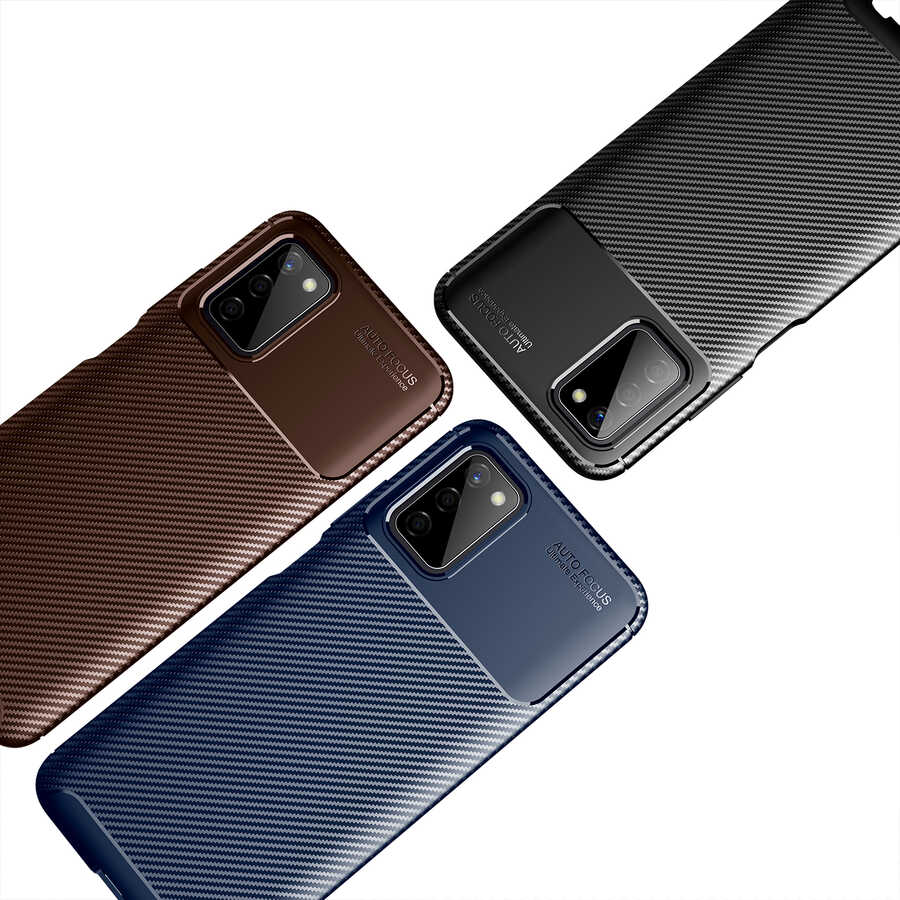 Galaxy A03S Kılıf Zore Negro Silikon Kapak Lacivert