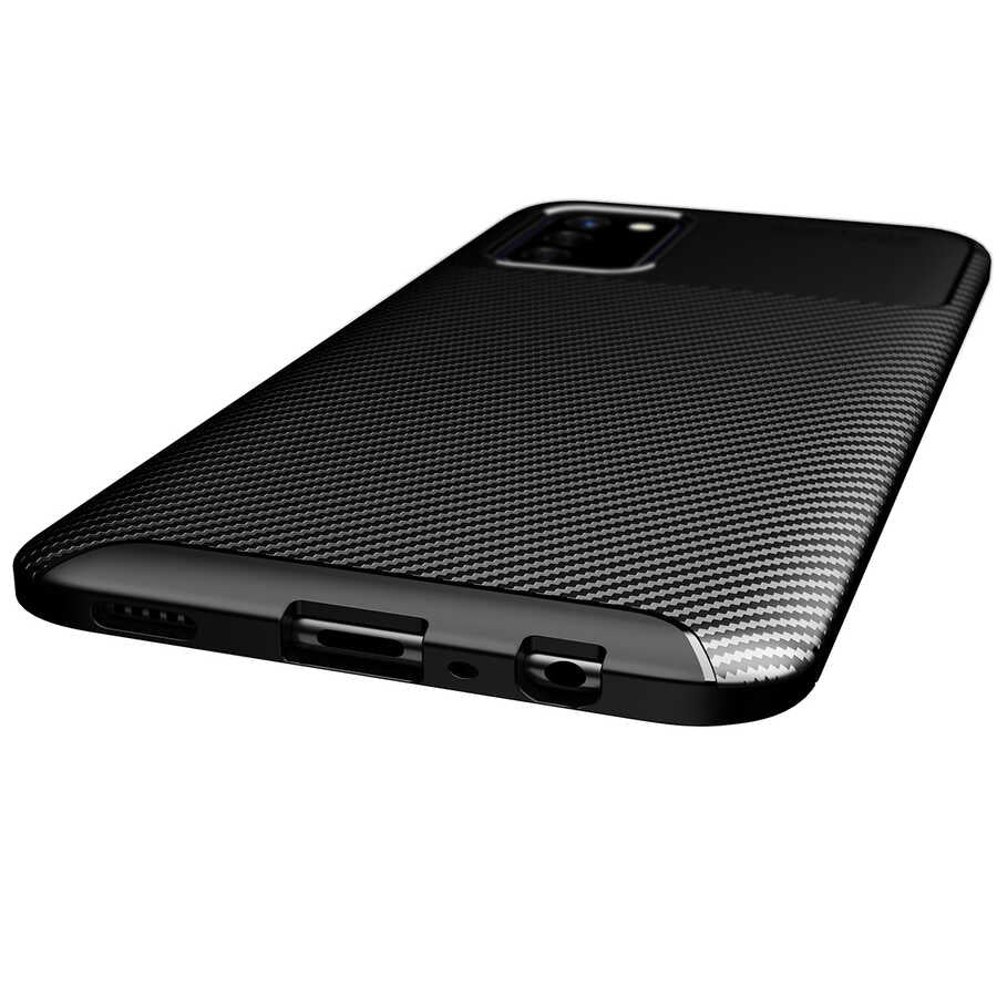 Galaxy A03S Kılıf Zore Negro Silikon Kapak Lacivert