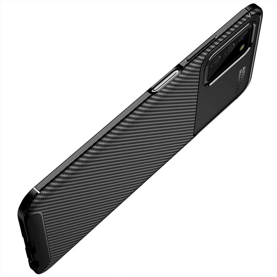 Galaxy A03S Kılıf Zore Negro Silikon Kapak Siyah