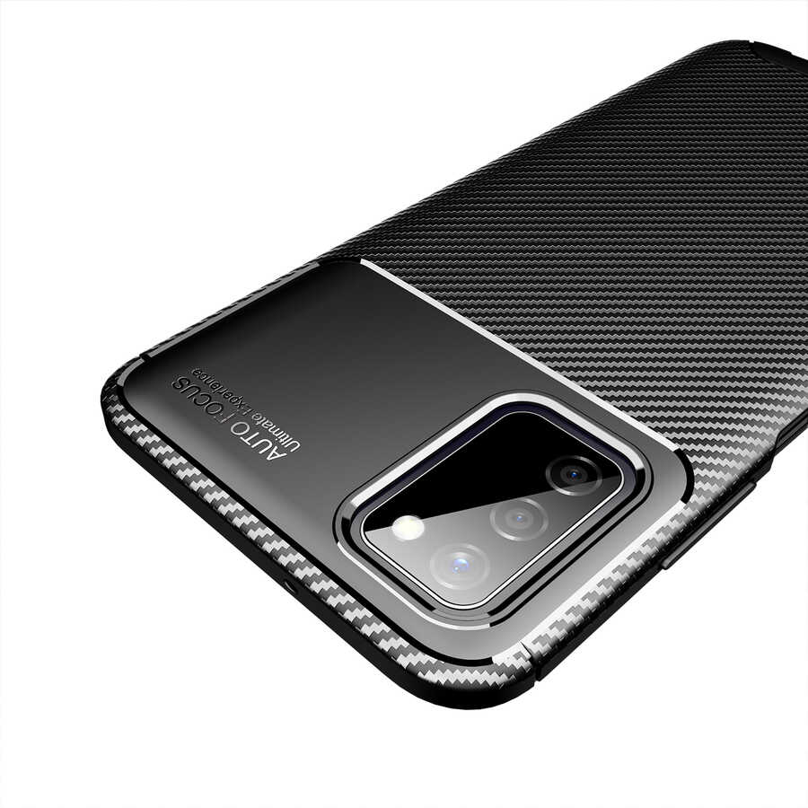 Galaxy A03S Kılıf Zore Negro Silikon Kapak Siyah