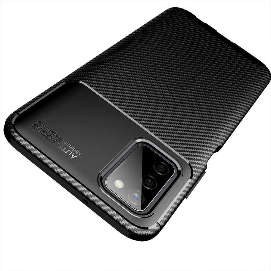 Galaxy A03S Kılıf Zore Negro Silikon Kapak Siyah