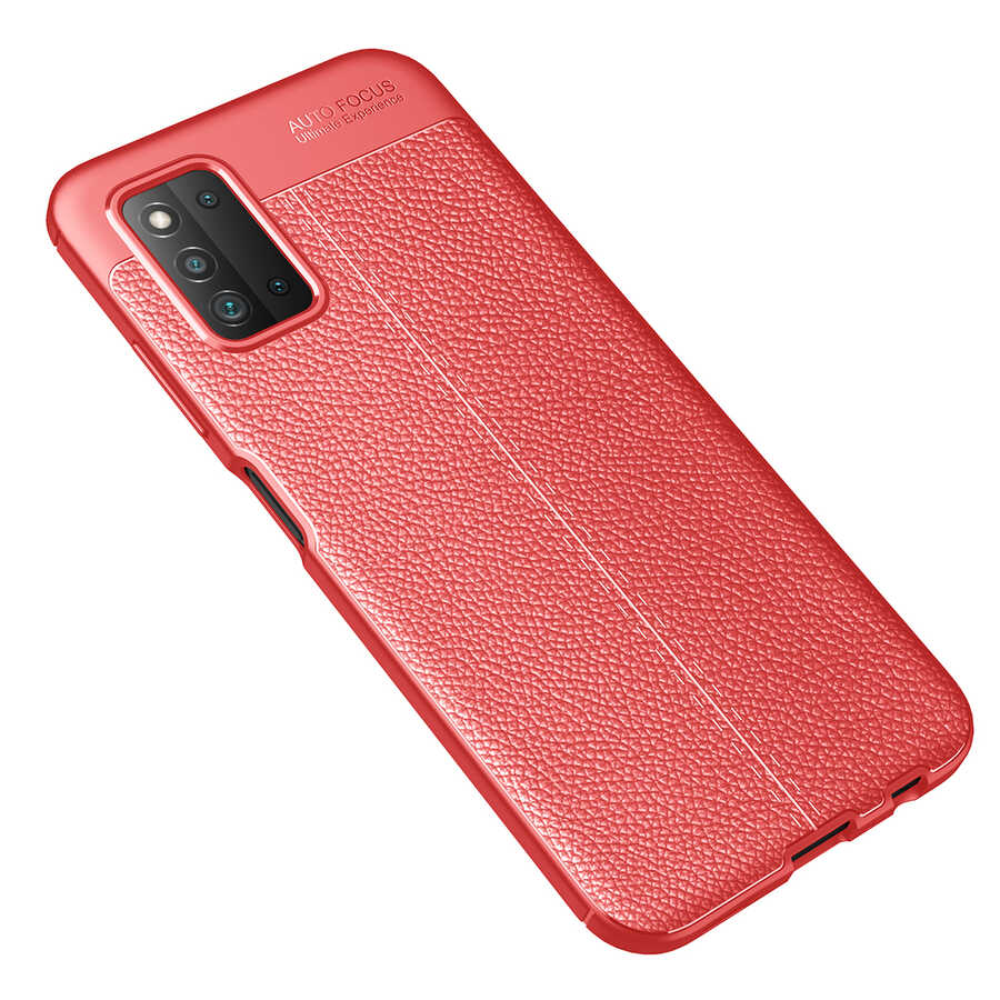 Galaxy A03S Kılıf Zore Niss Silikon Kapak Kırmızı