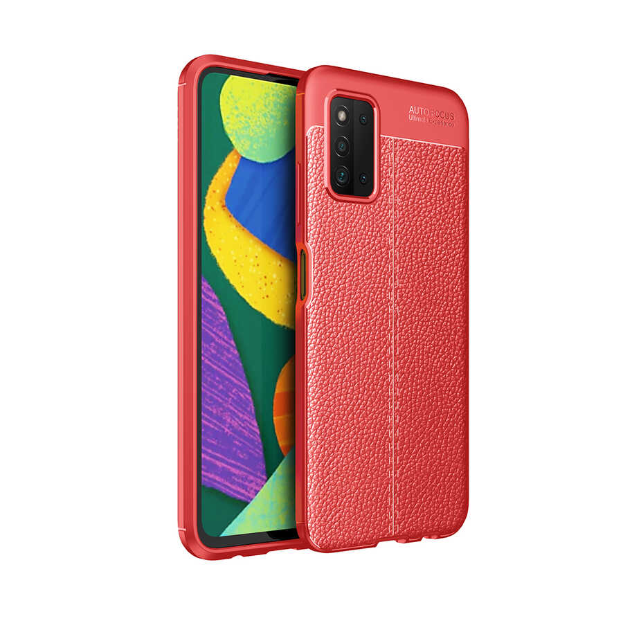 Galaxy A03S Kılıf Zore Niss Silikon Kapak Kırmızı