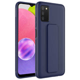 Galaxy A03S Kılıf Zore Qstand Kapak Lacivert