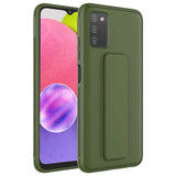 Galaxy A03S Kılıf Zore Qstand Kapak Siyah