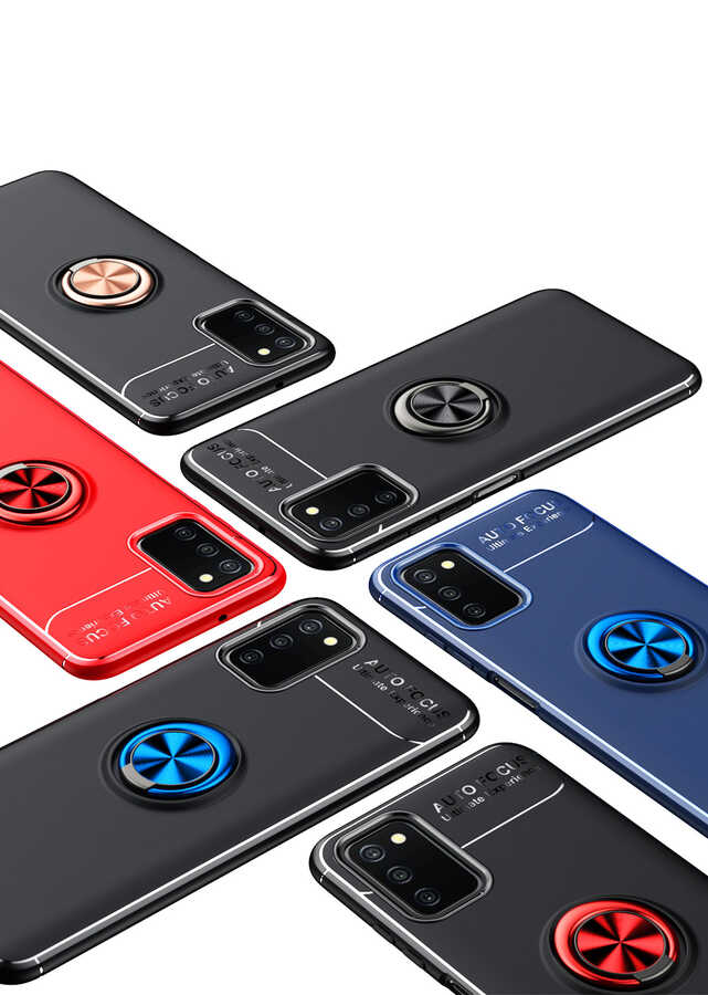 Galaxy A03s Kılıf Zore Ravel Silikon Kapak Siyah