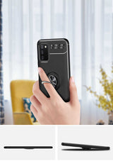 Galaxy A03s Kılıf Zore Ravel Silikon Kapak Siyah-Mavi