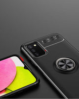 Galaxy A03s Kılıf Zore Ravel Silikon Kapak Siyah-Mavi