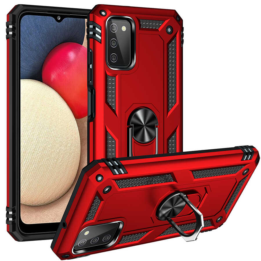 Galaxy A03S Kılıf Zore Vega Kapak Gri