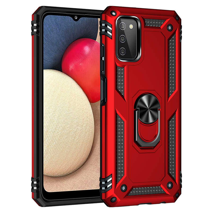 Galaxy A03S Kılıf Zore Vega Kapak Siyah