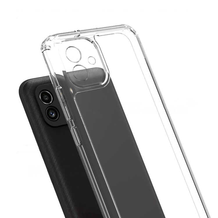 Galaxy A04 Kılıf Zore 2mm Anti Shock Silikon Renksiz