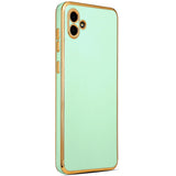 Galaxy A04 Kılıf Zore Bark Kapak Açık Yeşil