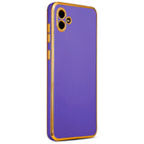 Galaxy A04 Kılıf Zore Bark Kapak Derin Mor