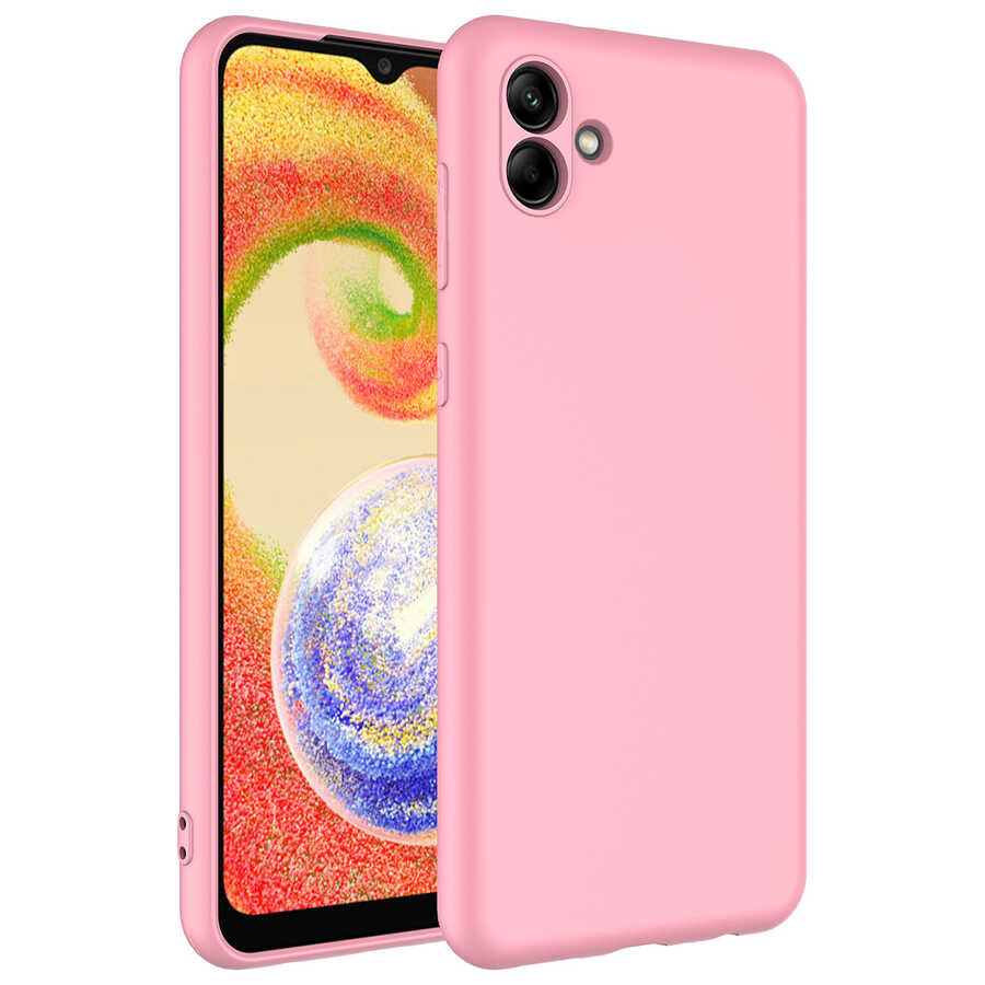 Galaxy A04 Kılıf Zore Mara Lansman Kapak Pembe Açık