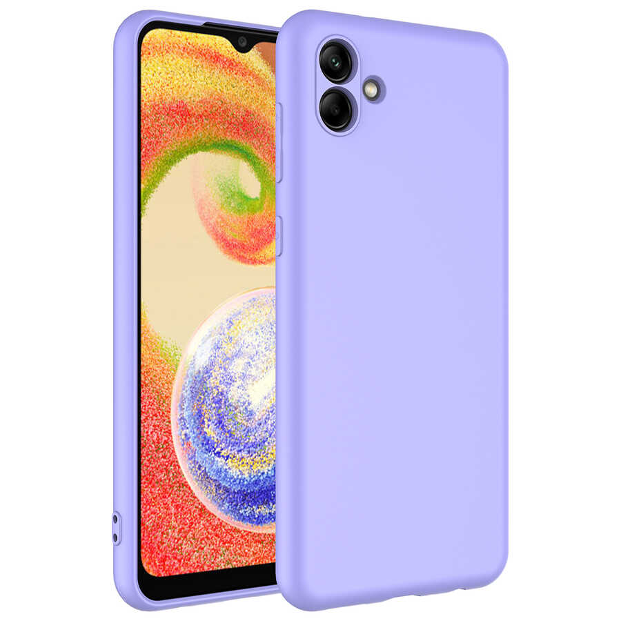 Galaxy A04 Kılıf Zore Mara Lansman Kapak Lila