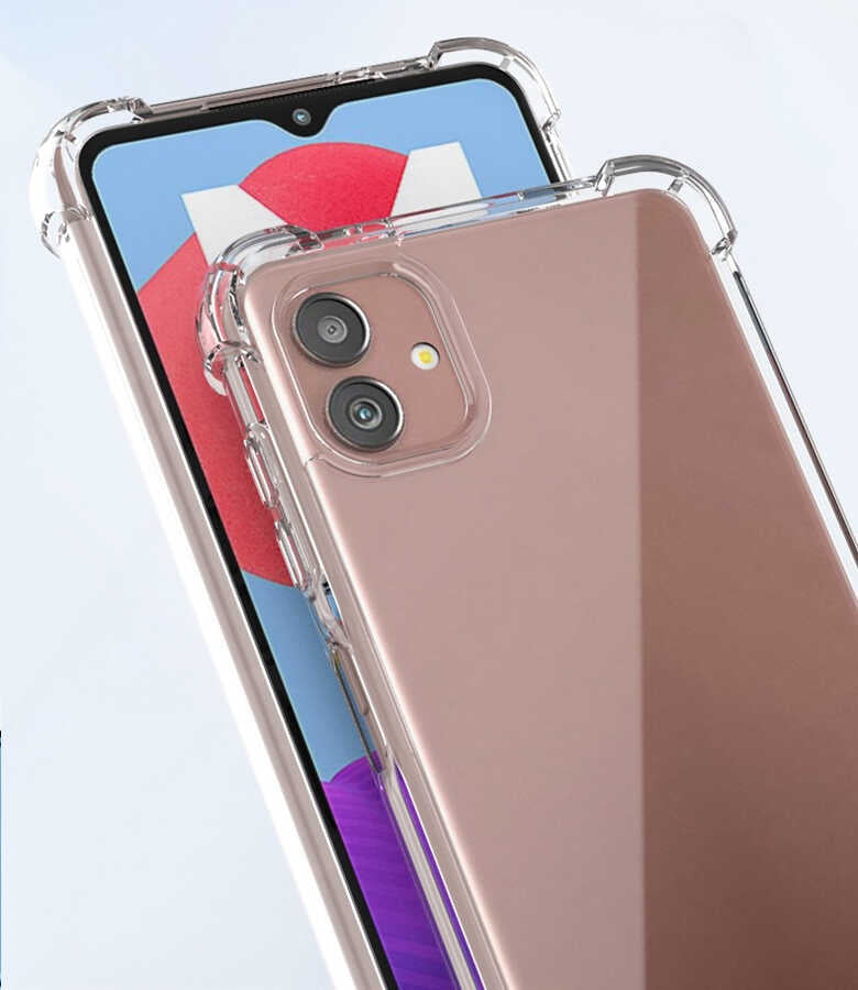 Galaxy A04 Kılıf Zore Nitro Anti Shock Silikon Renksiz