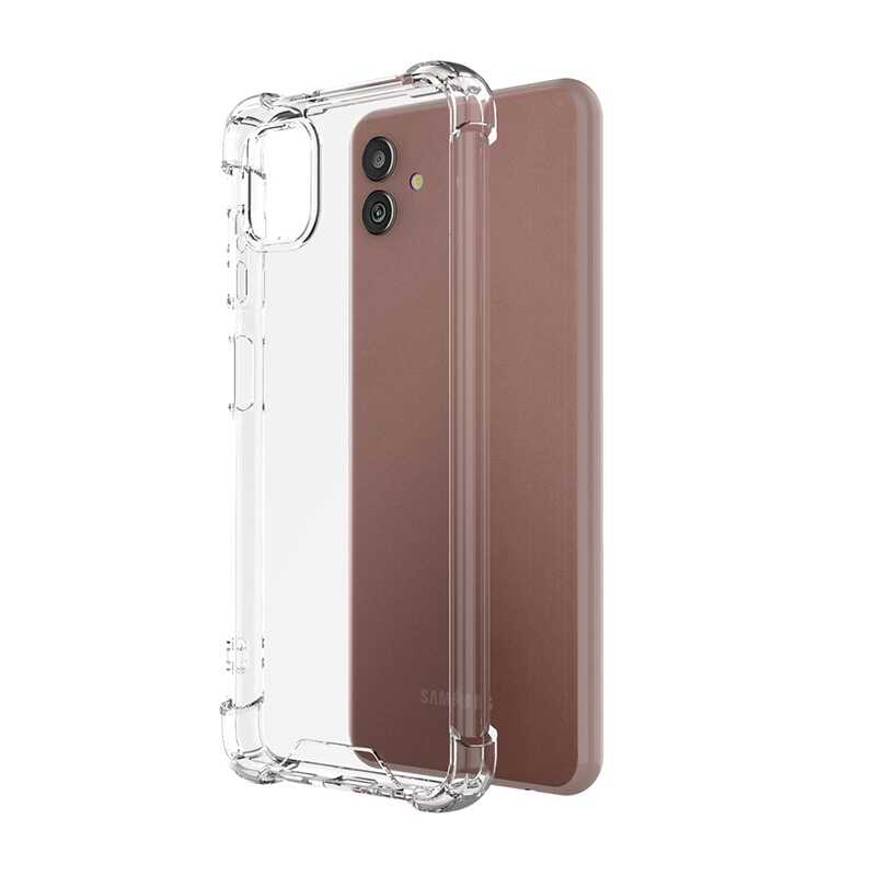 Galaxy A04 Kılıf Zore Nitro Anti Shock Silikon Renksiz