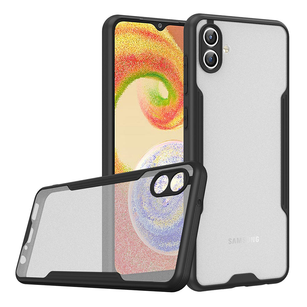 Galaxy A04 Kılıf Zore Parfe Kapak Siyah