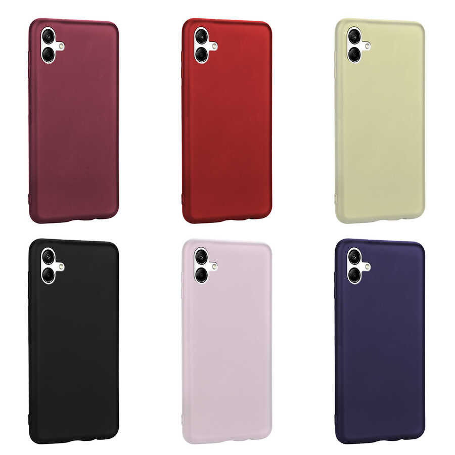 Galaxy A04 Kılıf Zore Premier Silikon Kapak Saks Mavi