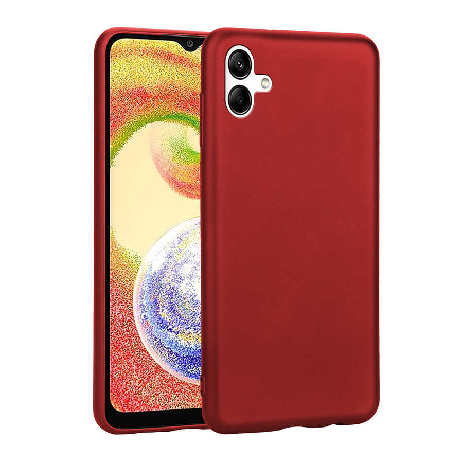 Galaxy A04 Kılıf Zore Premier Silikon Kapak Kırmızı
