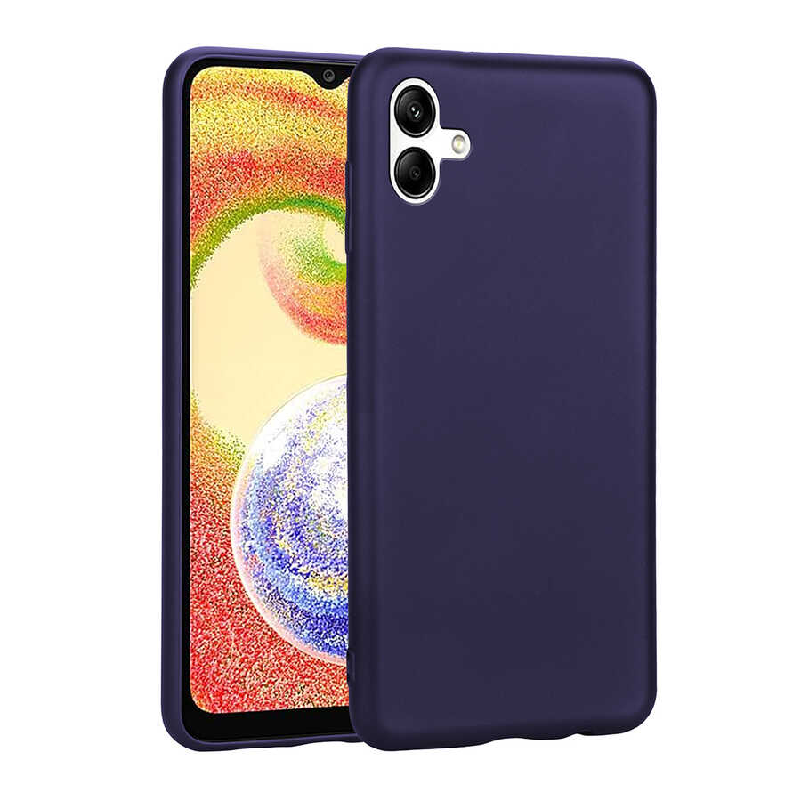 Galaxy A04 Kılıf Zore Premier Silikon Kapak Lacivert