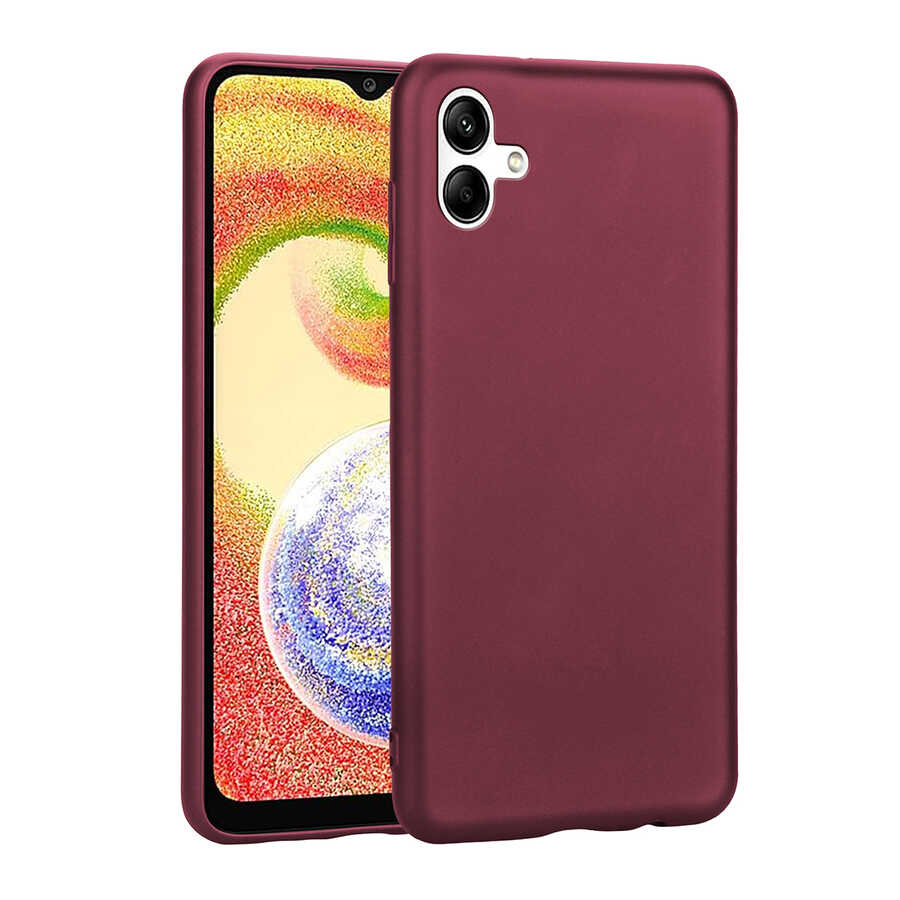 Galaxy A04 Kılıf Zore Premier Silikon Kapak Mürdüm