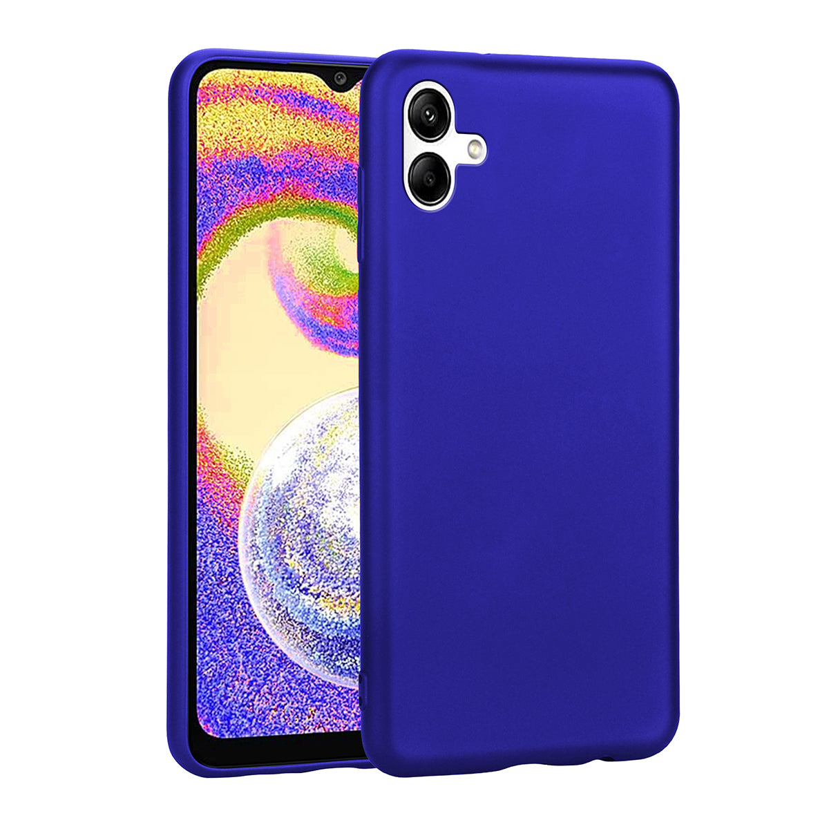 Galaxy A04 Kılıf Zore Premier Silikon Kapak Saks Mavi