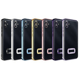 Galaxy A04E Kılıf Kamera Korumalı Logo Gösteren Zore Omega Kapak Derin Mor